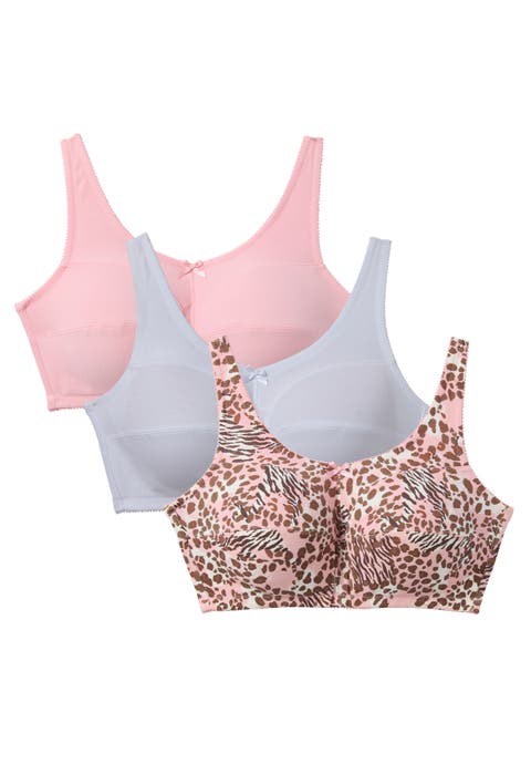 3 Pack Wireless Light Support Cotton Bra