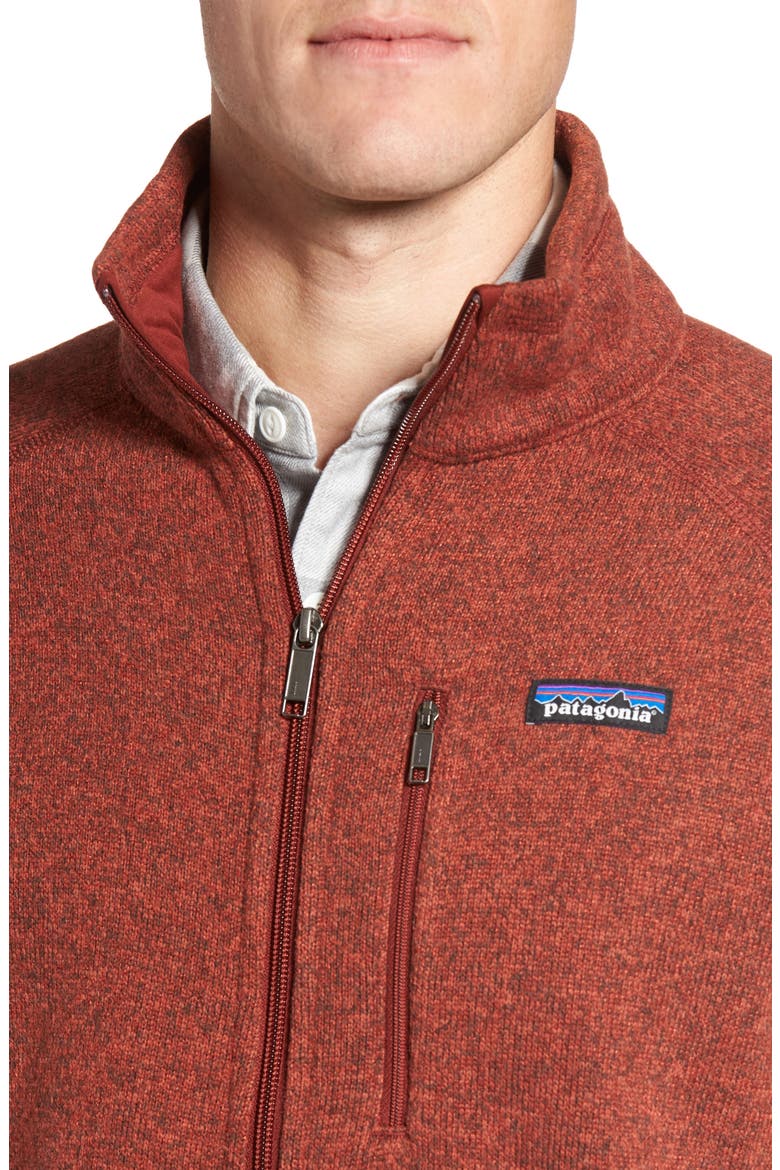Better Sweater Zip Front Jacket, Alternate, color, CINDER RED