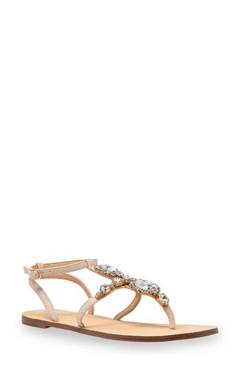 CHASE & CHLOE CHASE AND CHLOE EMBELLISHED ANKLE SANDAL 