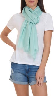 Bruno Magli Solid Fringe Scarf