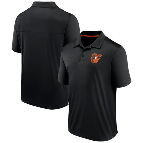 Men's Fanatics Branded  Black Baltimore Orioles Fitted Polo