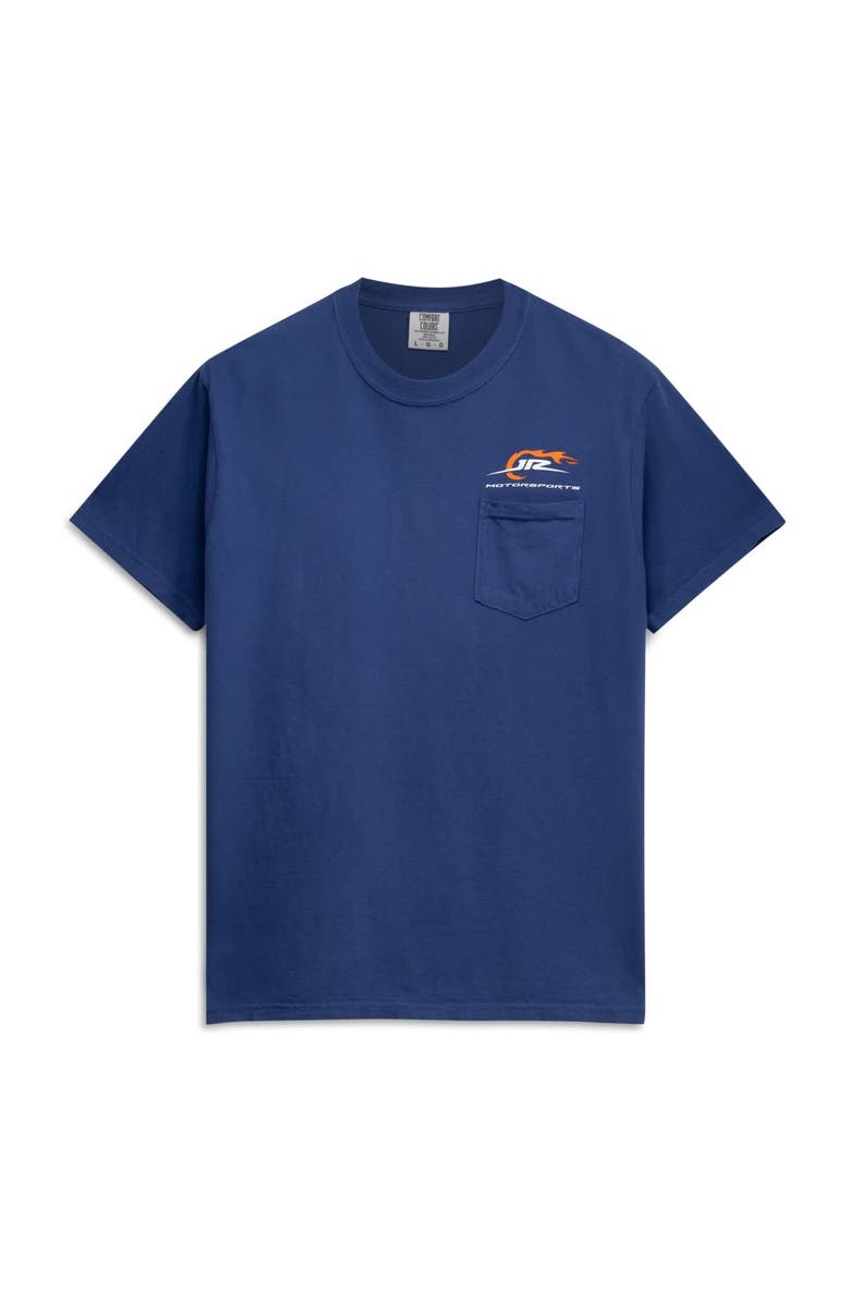 JR MOTORSPORTS OFFICIAL TEAM APPAREL Men's Navy JR Motorsports Stock Car Racing Team Pocket Heavyweight T-Shirt, Alternate, color, Navy