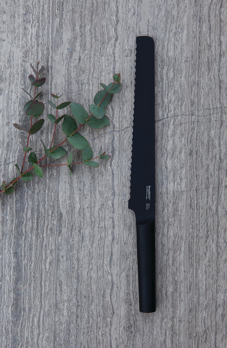 BergHOFF Ron 9" Bread Knife, Alternate, color, Black