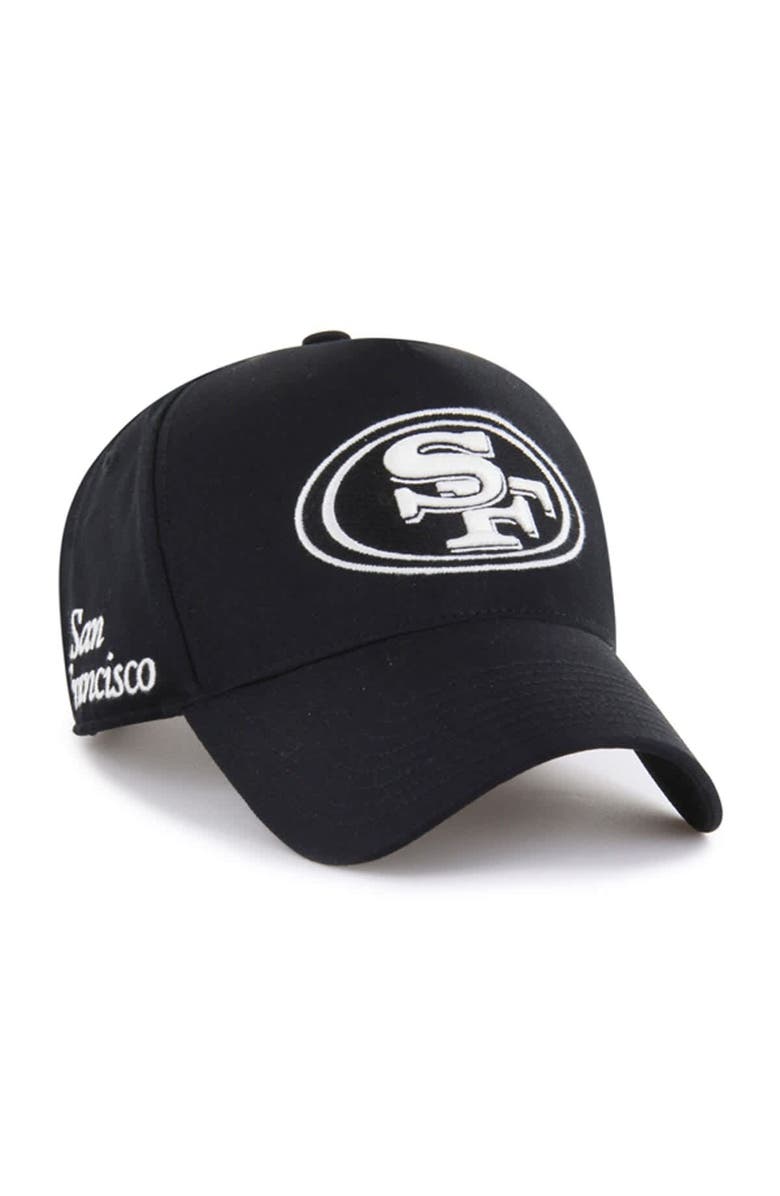 '47 Men's '47 Black San Francisco 49ers Foundation Offside Adjustable Hat, Main, color, Black