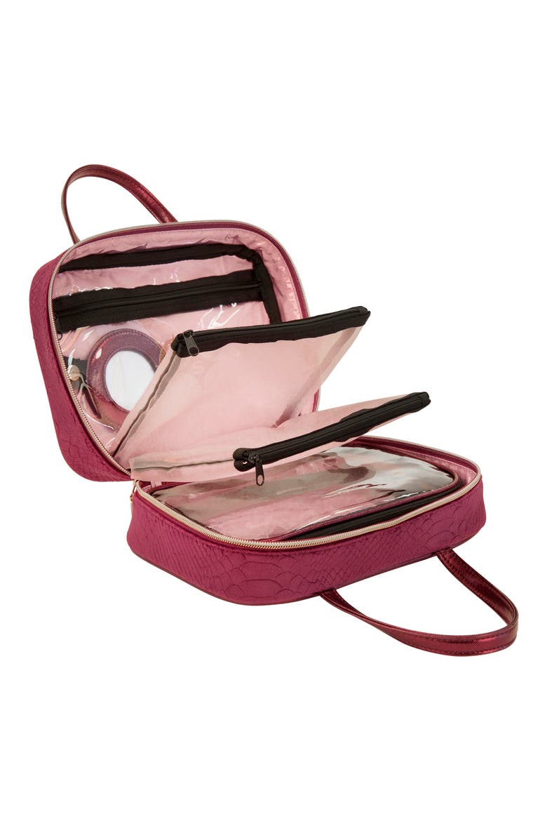 French Kiss Marais ML Traveler Cosmetics Case, Alternate, color, NO COLOR