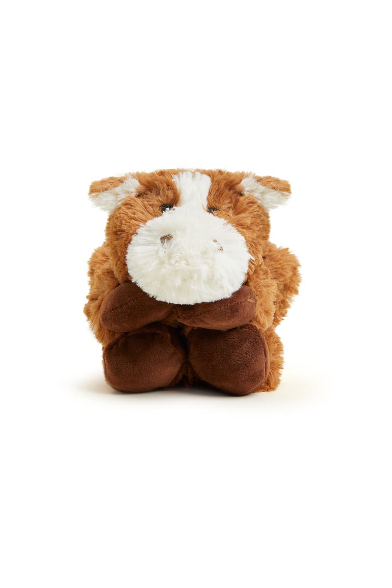 Horse Plush Neck Wrap, Alternate, color, Dark Brown