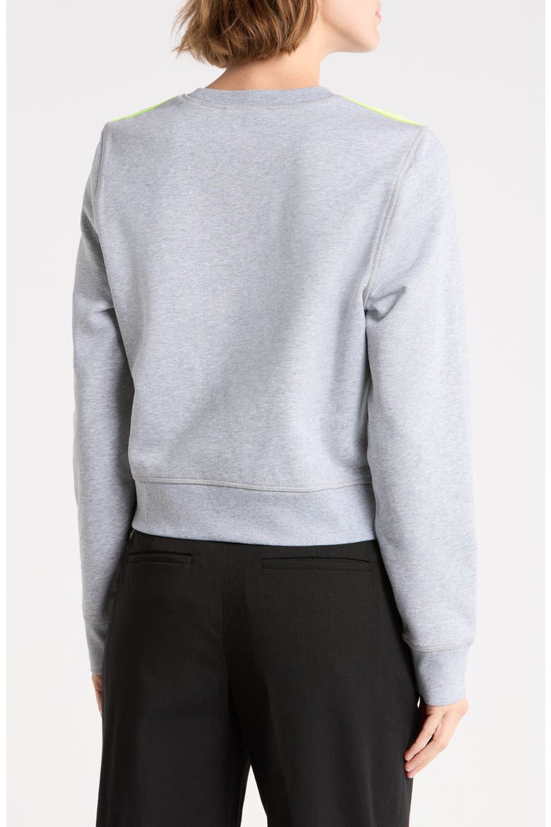 Brushed Back French Terry Sweatshirt, Alternate, color, MELANGE GREY
