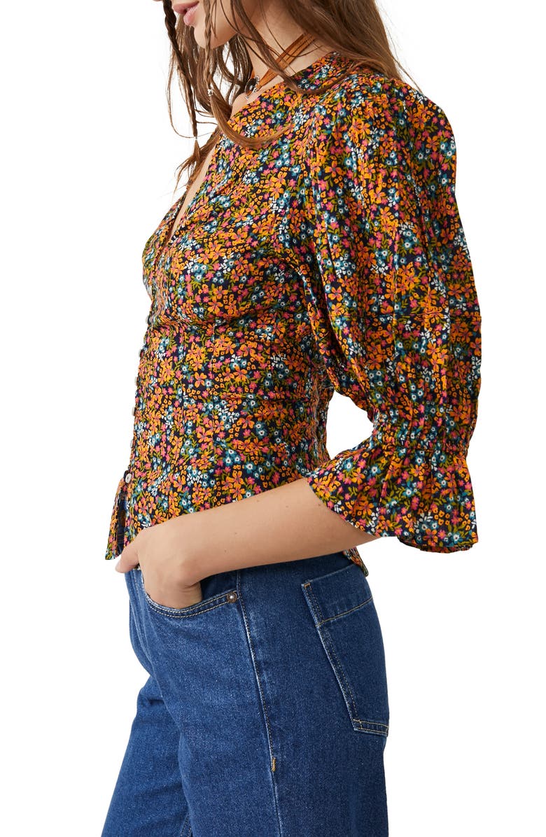 Free People I Found You Print Blouse, Alternate, color,