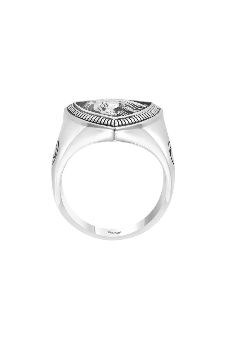 Men's Sterling Silver Capricorn Ring, Alternate, color, SILVER