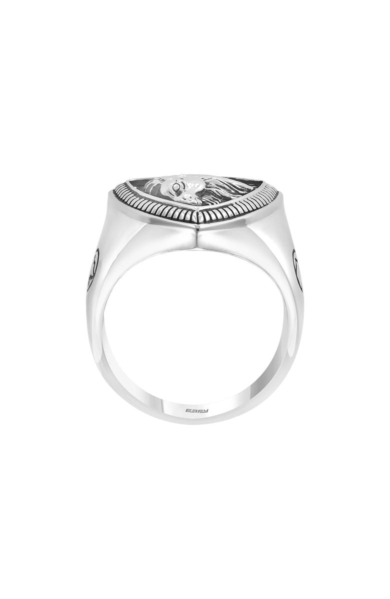 EFFY Men's Sterling Silver Capricorn Ring, Alternate, color, 