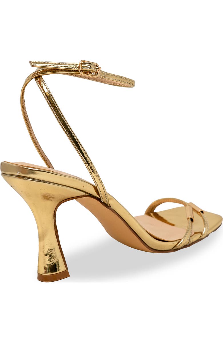 CHASE AND CHLOE Cielle Ankle Strap Sandal, Alternate, color, Gold Metallic