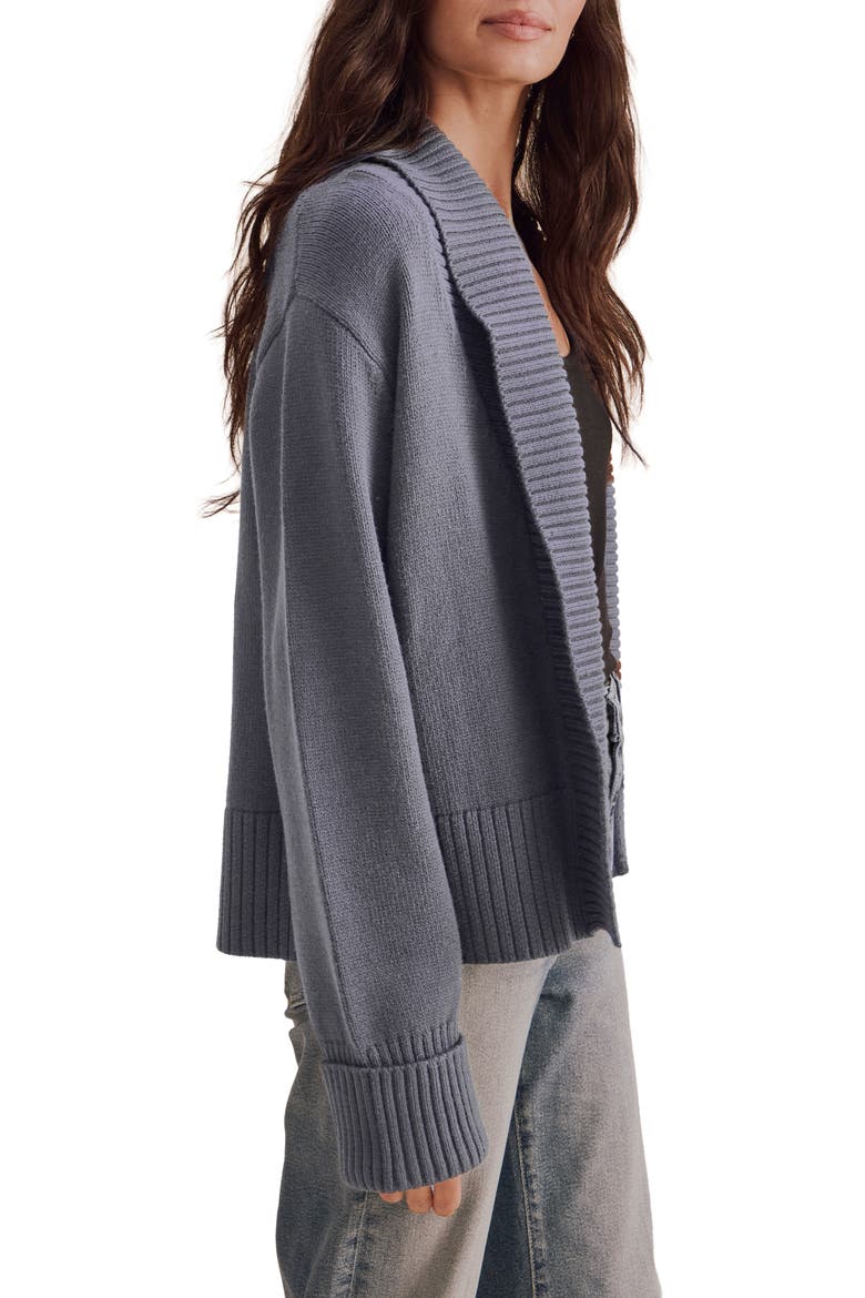 Aria Open Cardigan, Alternate, color, ASH NAVY BLUE