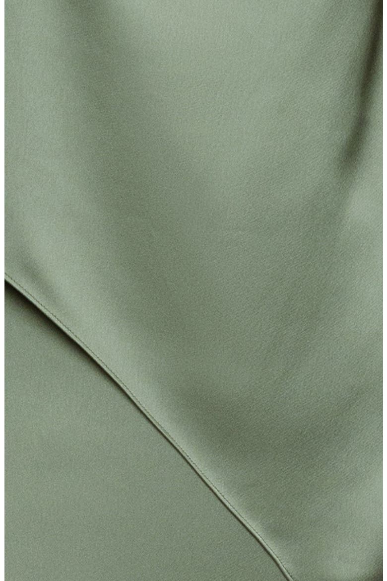 Overlay Detail Satin Gown, Alternate, color, OLIVE