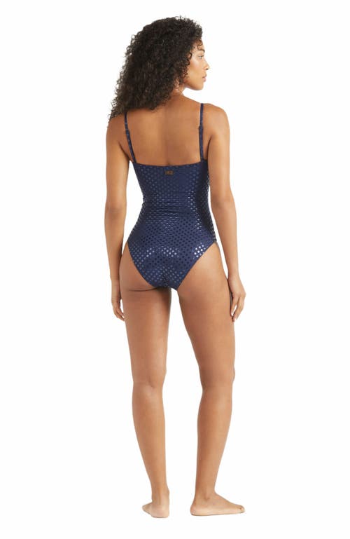 Shop Vilebrequin Sparkling Bustier One-piece Relief Swimsuit