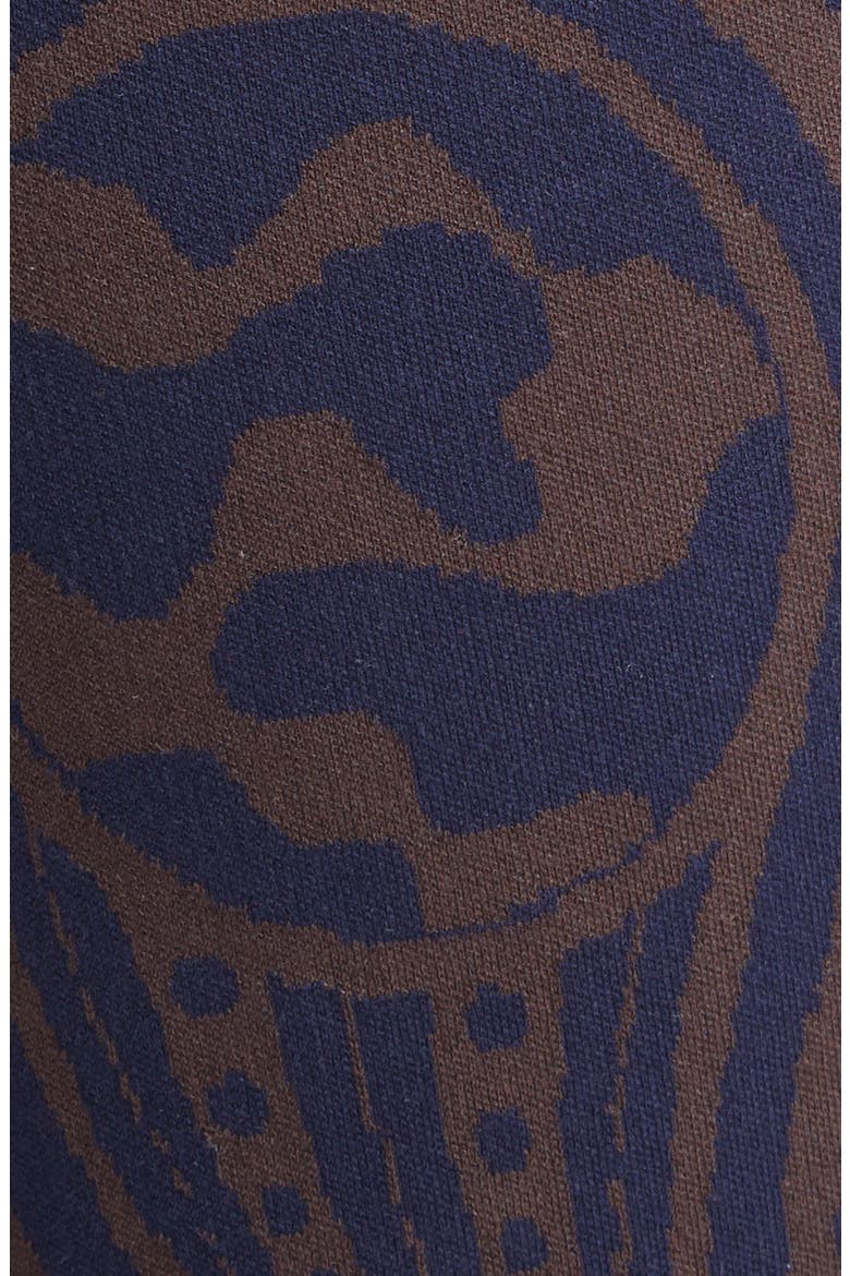 Cosmic Paisley Kick Flare Pants, Alternate, color, CHOCOLATE/ DARK NAVY