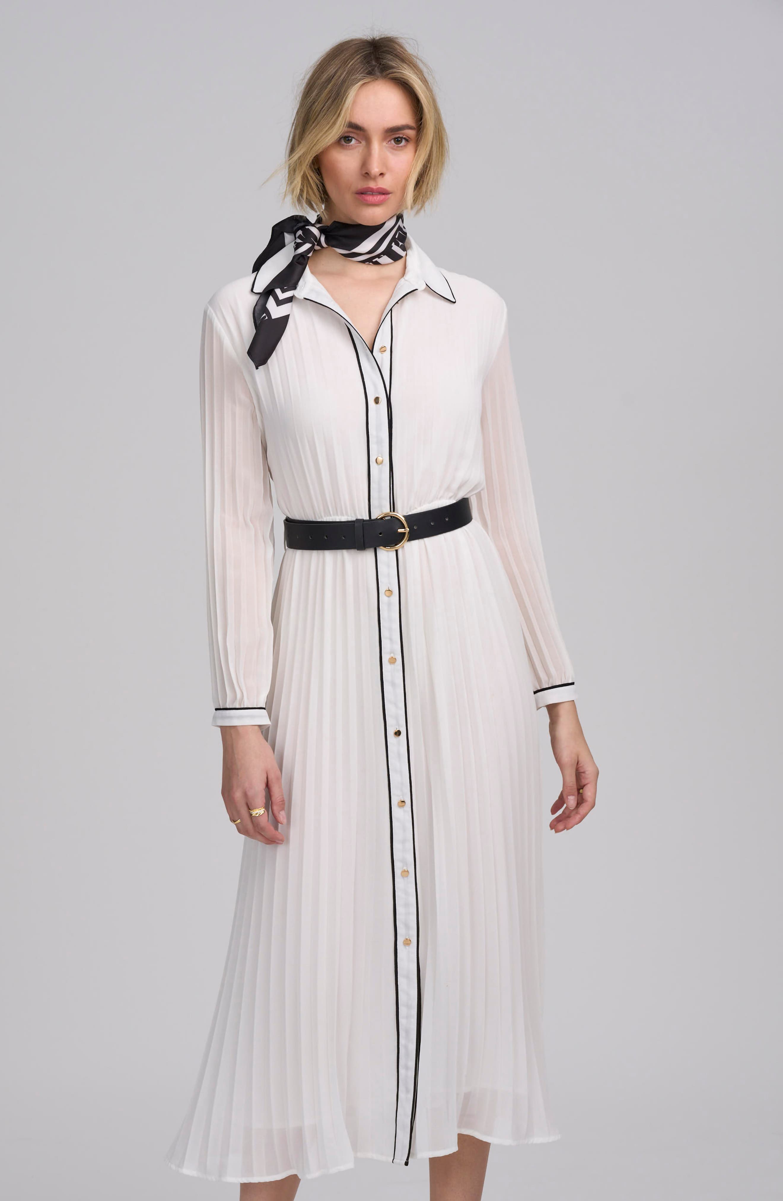 Woven Pleated Dress - image 2