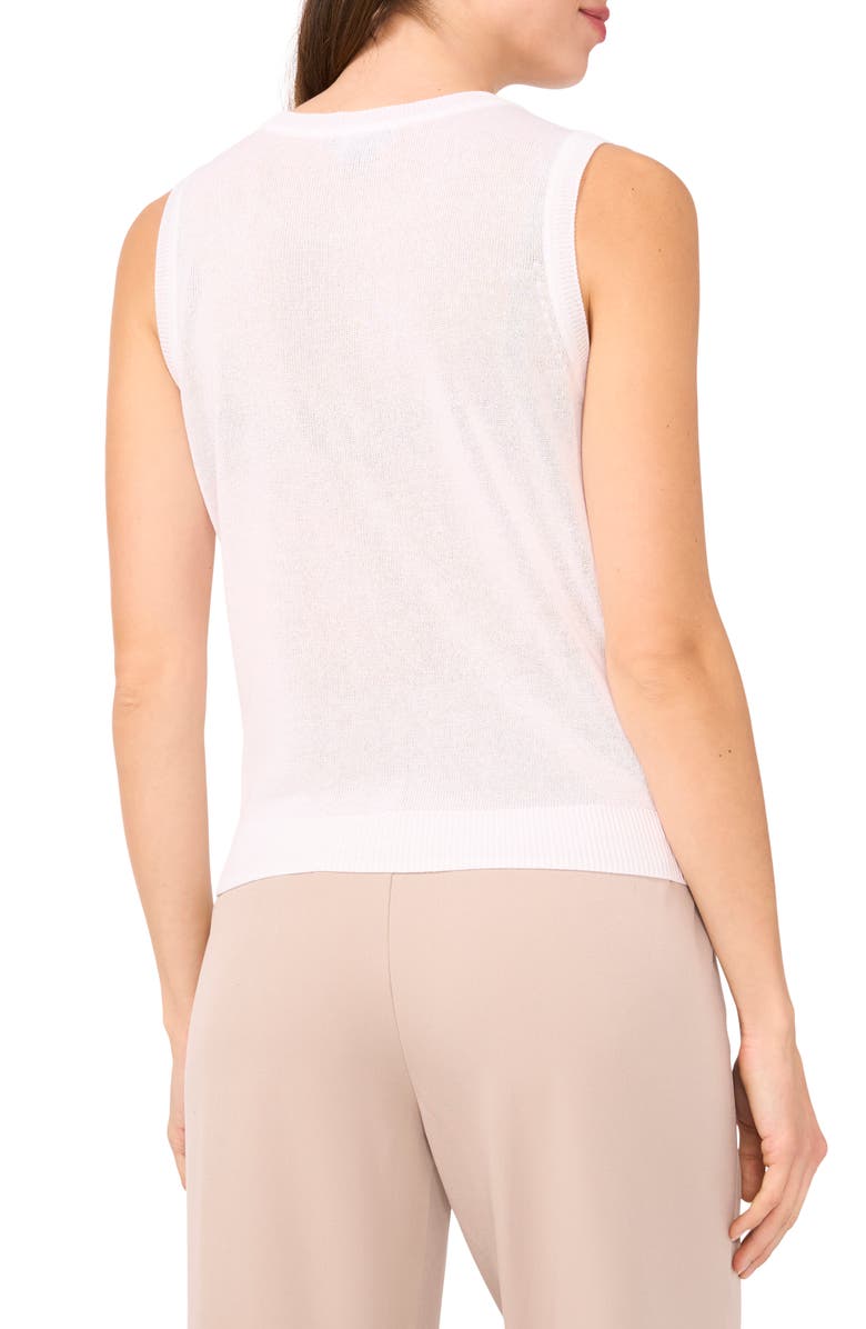 Halogen<sup>®</sup> Crewneck Sweater Tank, Alternate, color, Sheer Bright White