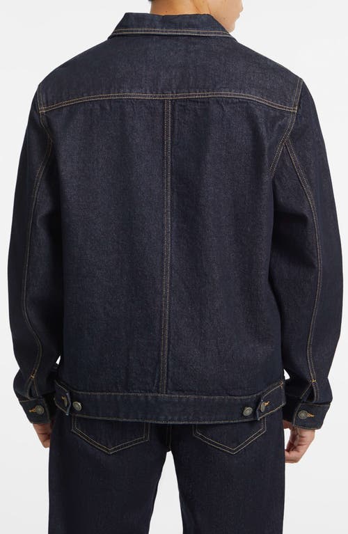 Guess Jeans Denim Trucker Jacket In Blue
