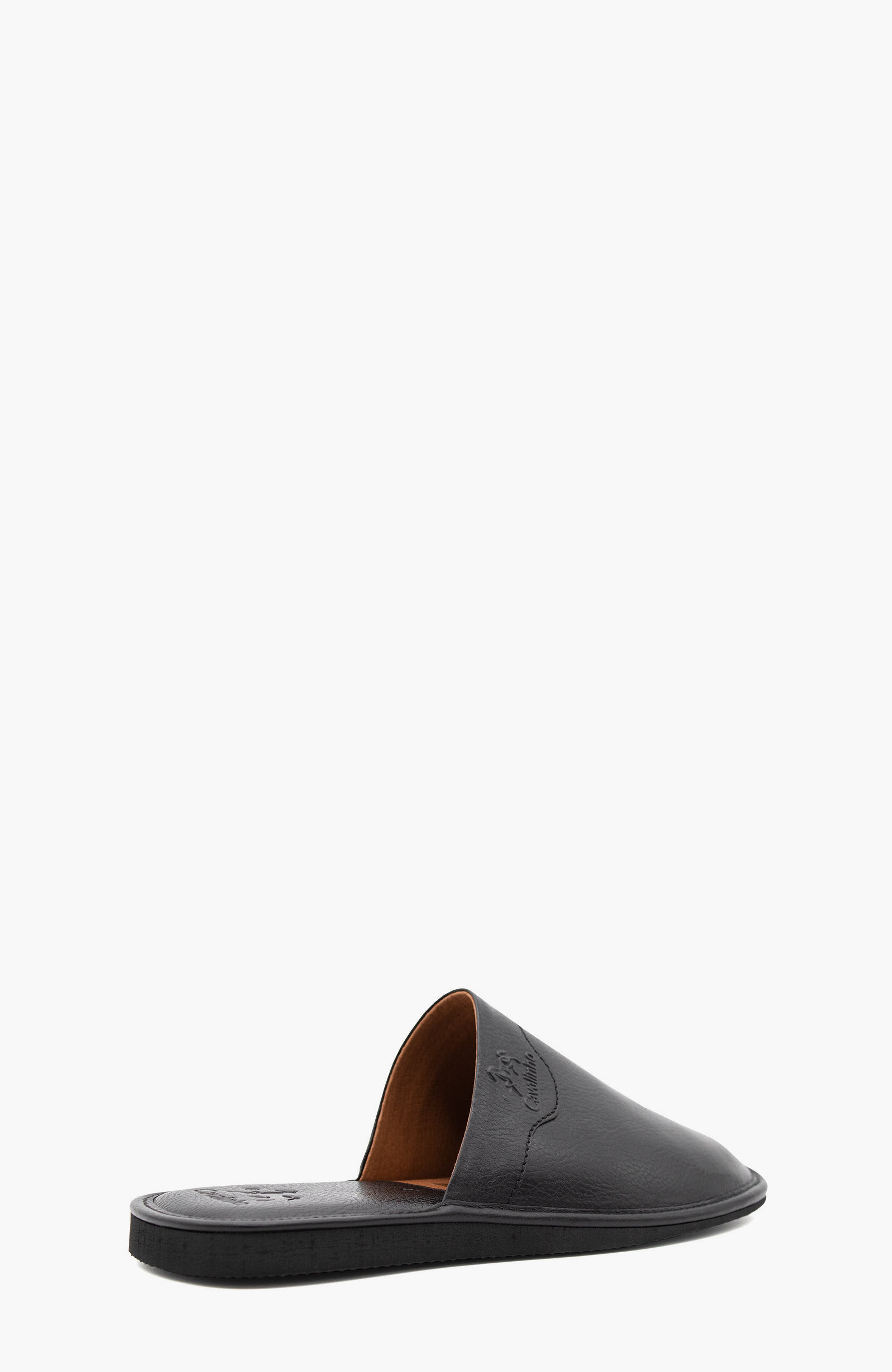 Gentleman Leather House Slippers 103, Alternate, color, Black