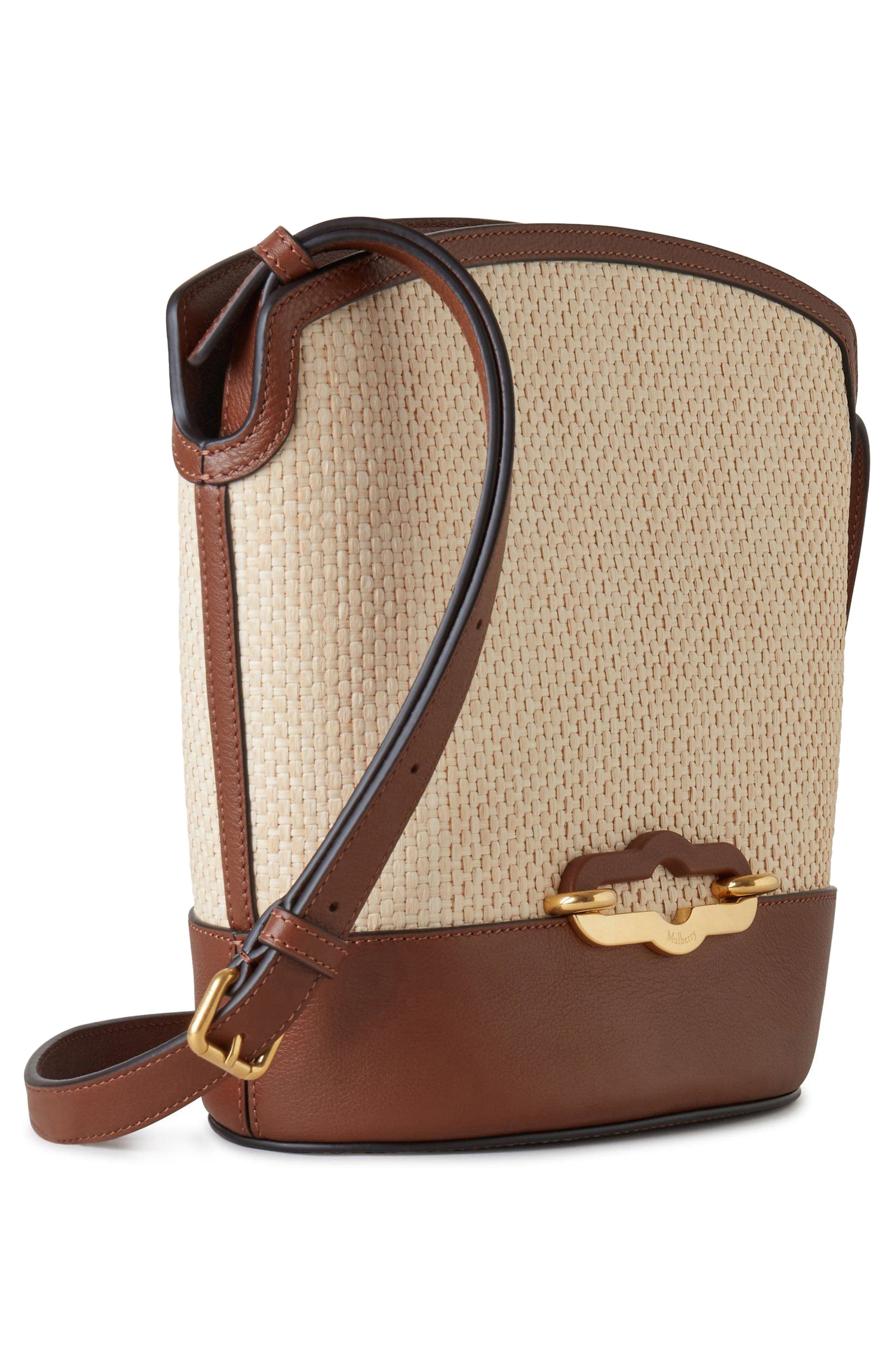 Mulberry Pimlico Raffia Bucket Bag, Alternate, color, 