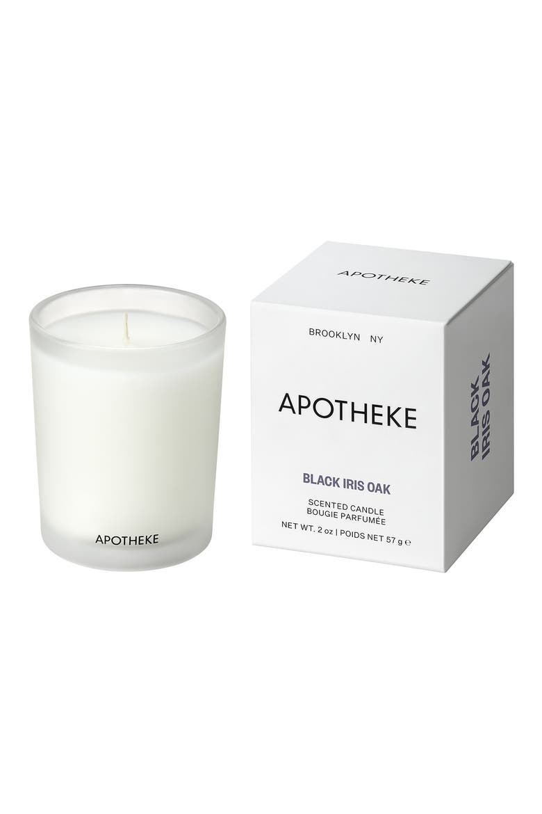 Black Iris Oak Scented Votive Candle, Main, color, NO COLOR
