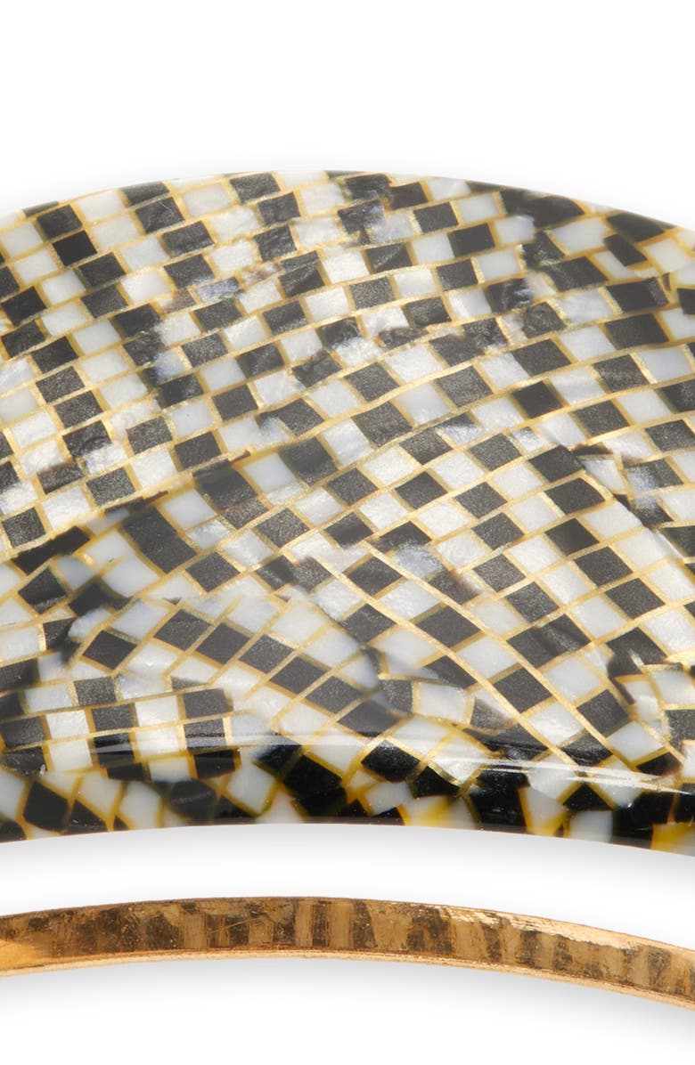 France Luxe Oval Ponytail Barrette, Alternate, color,