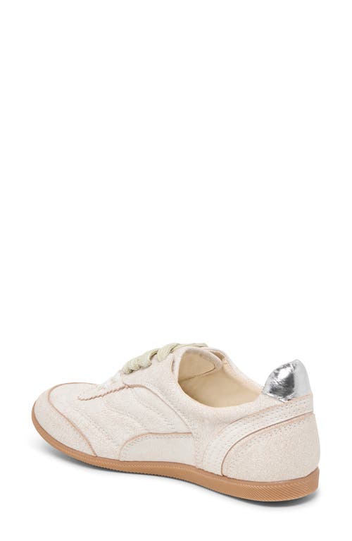 Dolce Vita Laini Sneakers Off White Crackled Leather In White