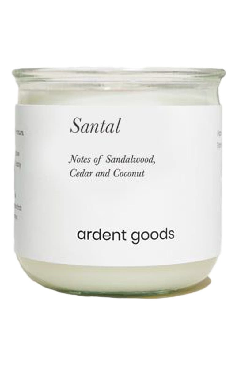 Ardent Goods Santal Spanish Glass Candle, Main, color, 