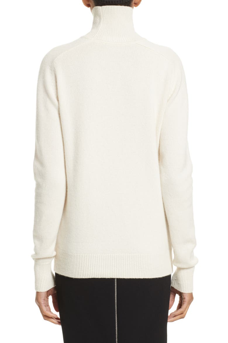 Cashmere Turtleneck Sweater, Alternate, color, VANILLA
