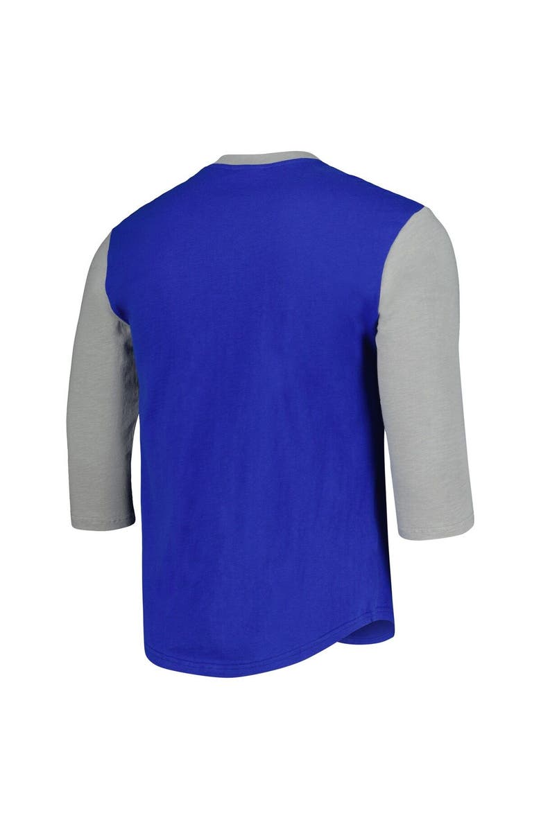 Mitchell & Ness Men's Mitchell & Ness Royal Los Angeles Dodgers Cooperstown Collection Legendary Slub Henley 3/4-Sleeve T-Shirt, Alternate, color,