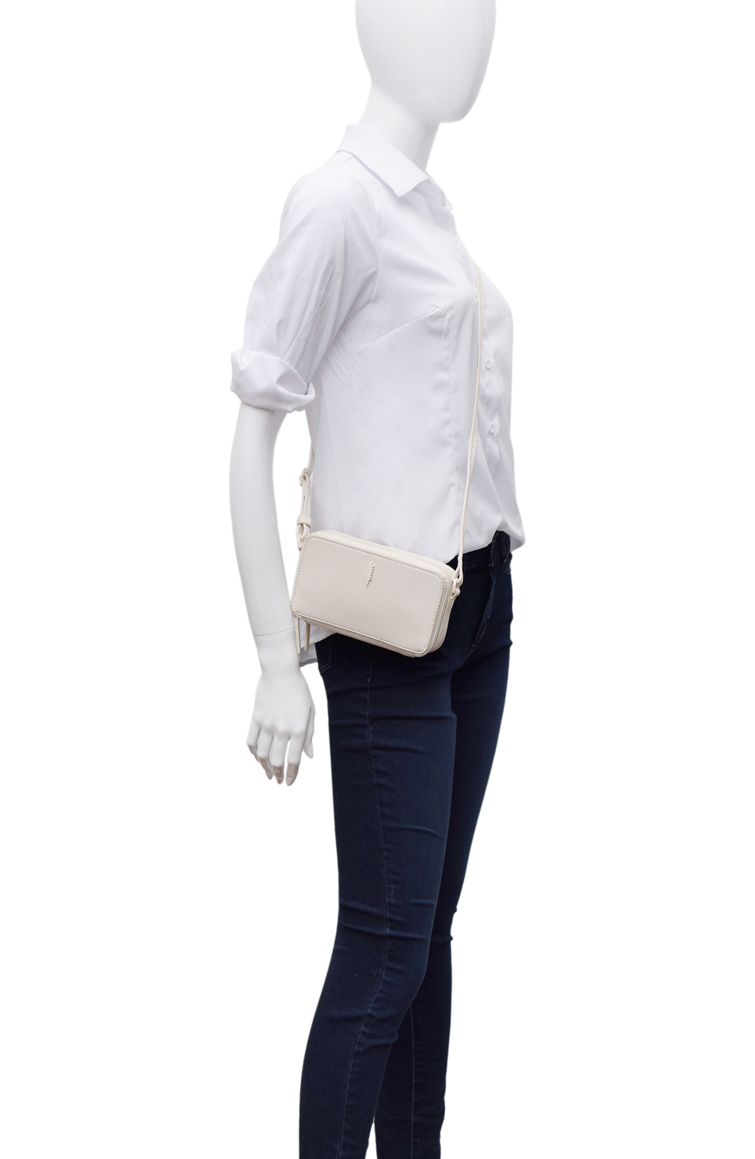 Thacker Riley Leather Crossbody Bag, Alternate, color, Eggshell