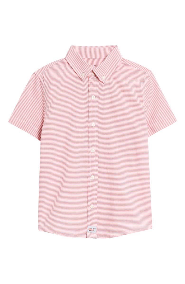 vineyard vines Stripe Whale Button-Up Shirt, Main, color, 