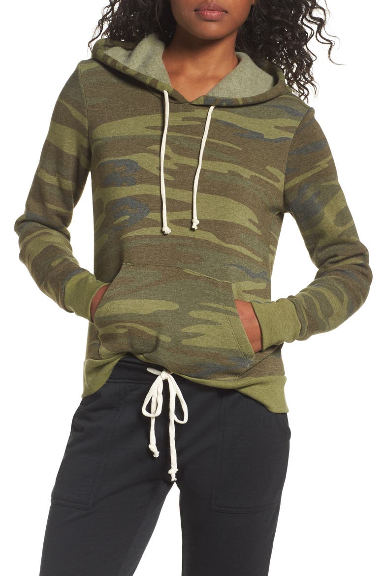 Camo Pullover Hoodie, Main, color, CAMO