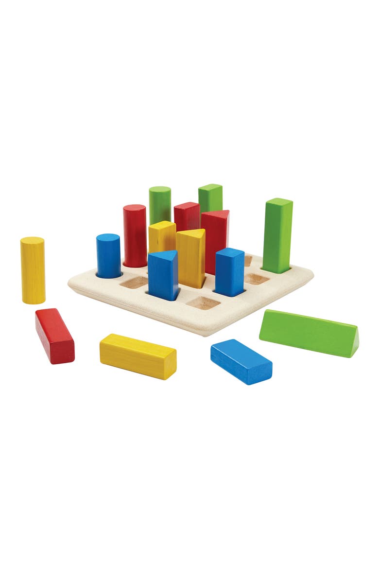 Geometric Peg Board, Alternate, color, ASSORTED