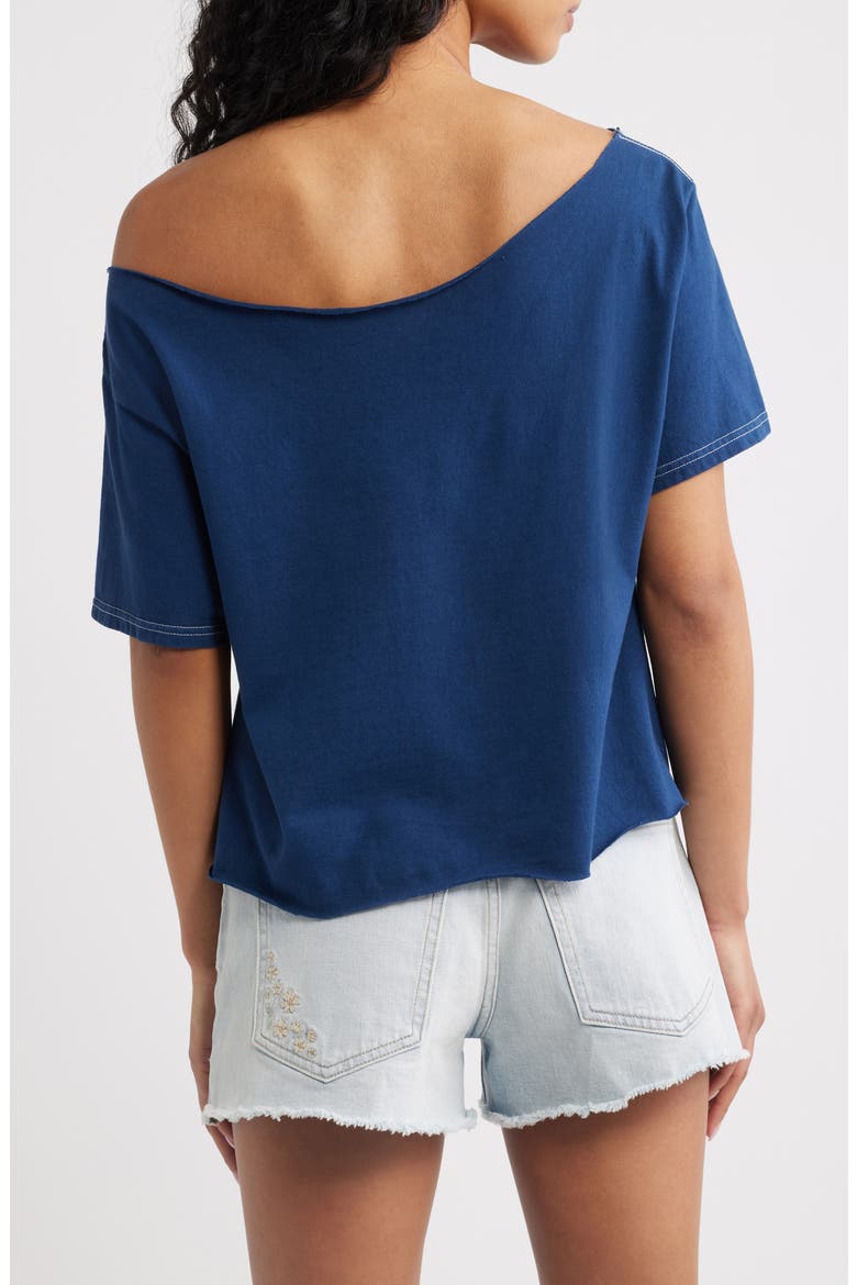 Fleetwood Mac Off the Shoulder Tee, Alternate, color, NAVY