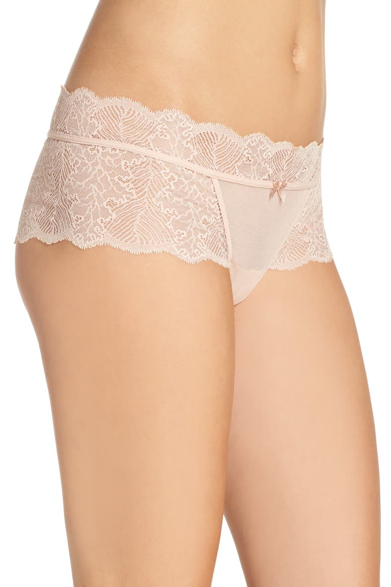 Lace Boyshorts, Alternate, color, CAMEO ROSE