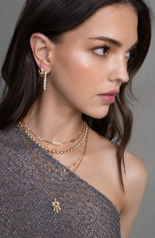 Bony Levy Kiera Large Curve Stud Earrings In Gold