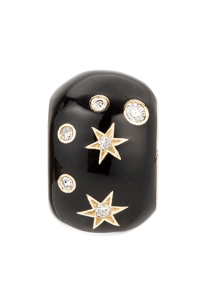 Zodiac Ceramic & Diamond Bead Charm, Alternate, color, YELLOW GOLD - CAPRICORN