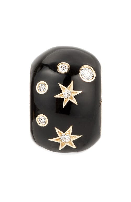 Adina Reyter Zodiac Ceramic & Diamond Bead Charm In Yellow Gold - Capricorn