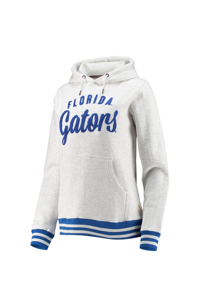 PRESSBOX Women's Pressbox Ash Florida Gators Santa Cruz Chenille Pullover Hoodie, Alternate, color,