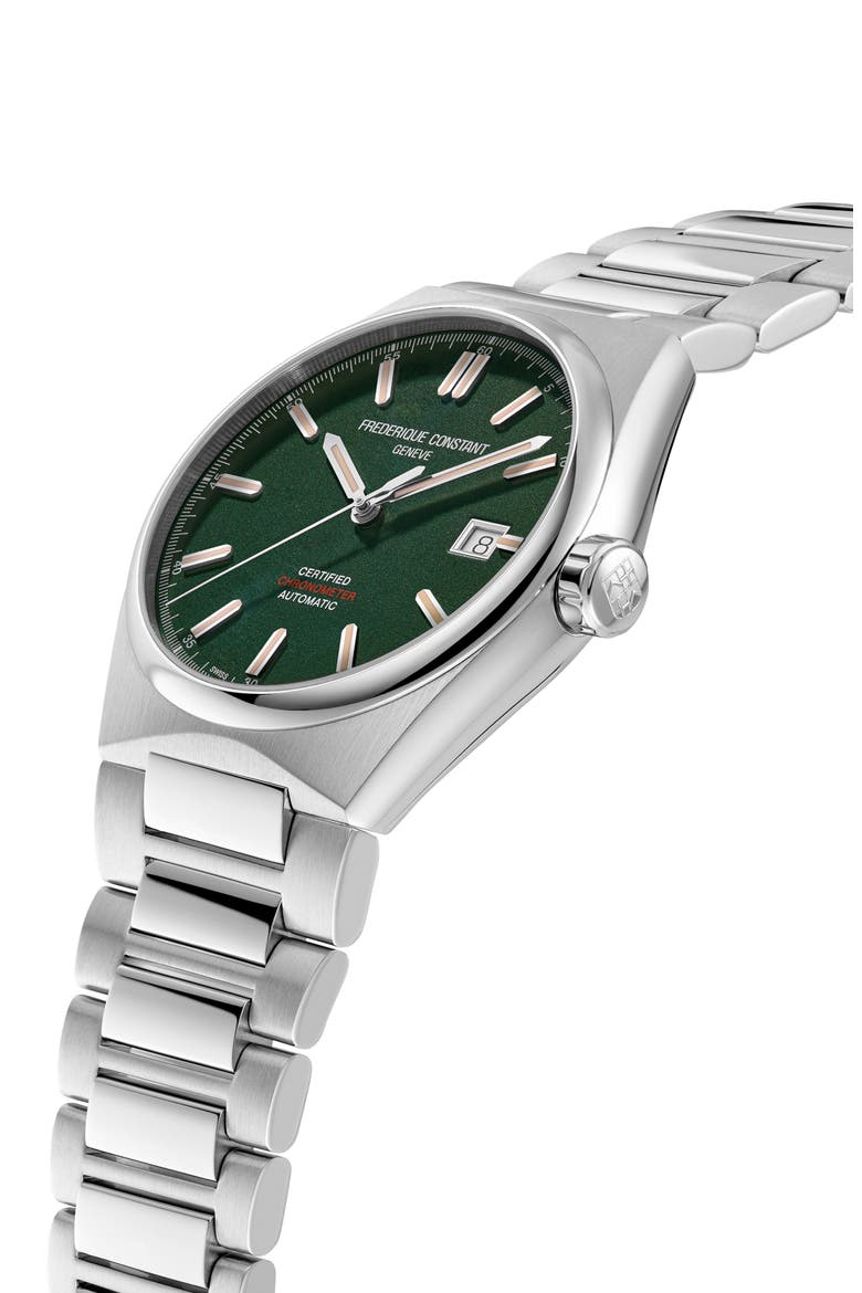 Highlife Automatic COSC Bracelet Watch, 39mm, Alternate, color, SILVER-TONE