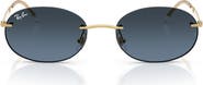 Ray-Ban 54mm Gradient Rimless Oval Sunglasses