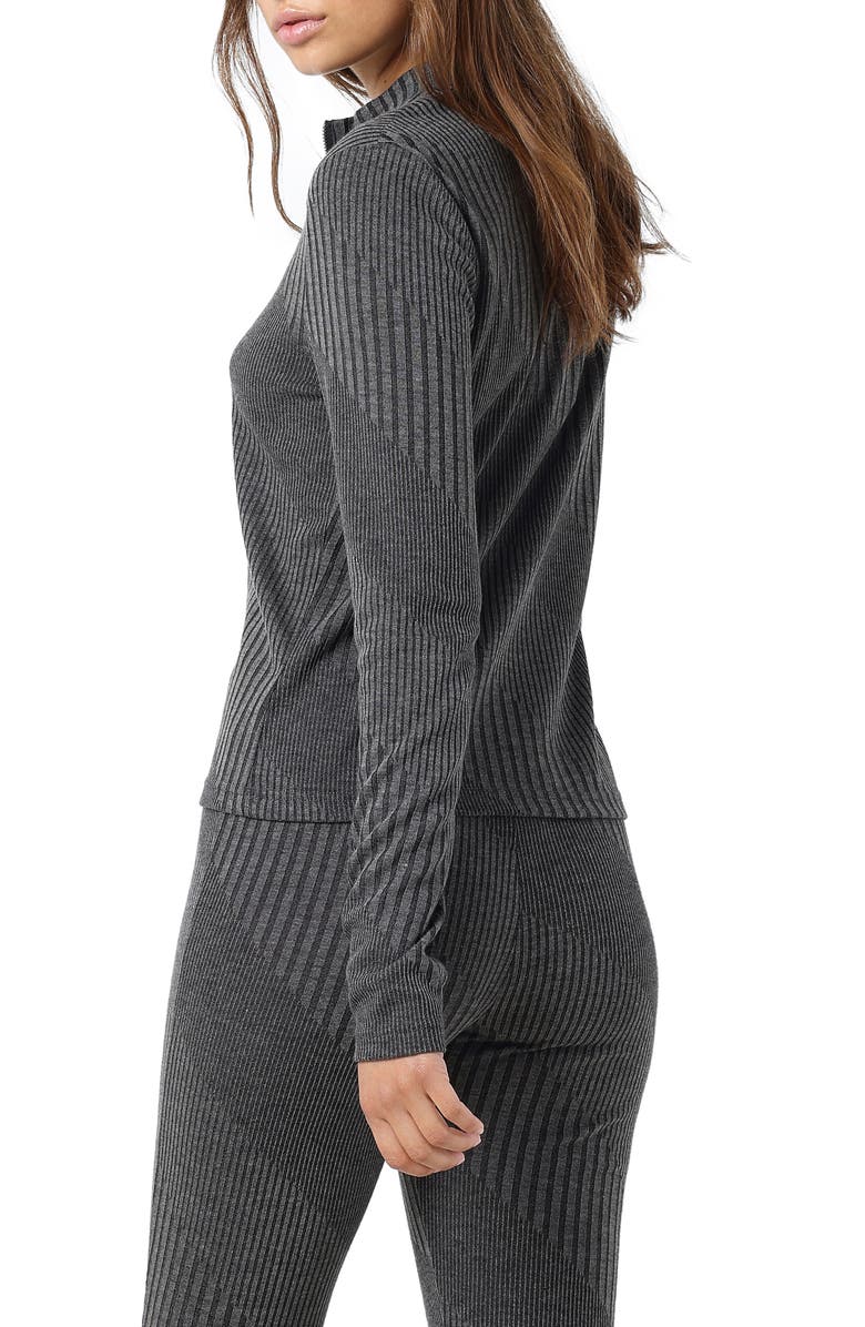 Noisy may Rib Mock Neck Pullover Sweater, Alternate, color, 
