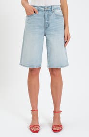 DAZE Cruiser Distressed Denim Bermuda Shorts | Nordstrom