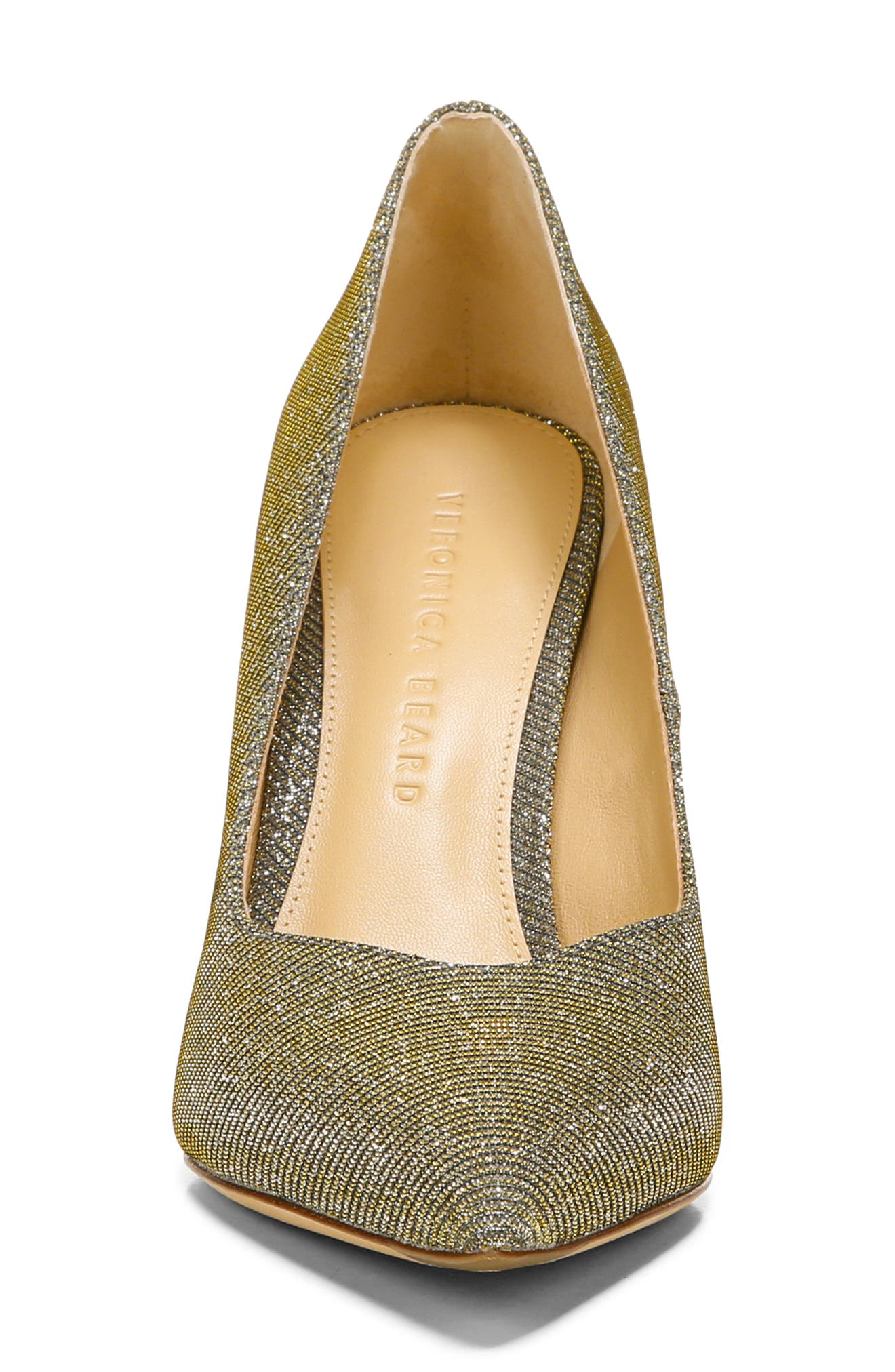 Nathalia Pointed Toe Pump, Alternate, color, SILVER/ GOLD