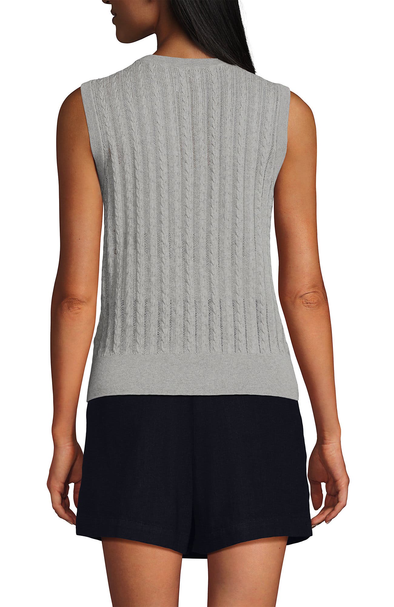 Cotton Pointelle Shell Sweater - image 2