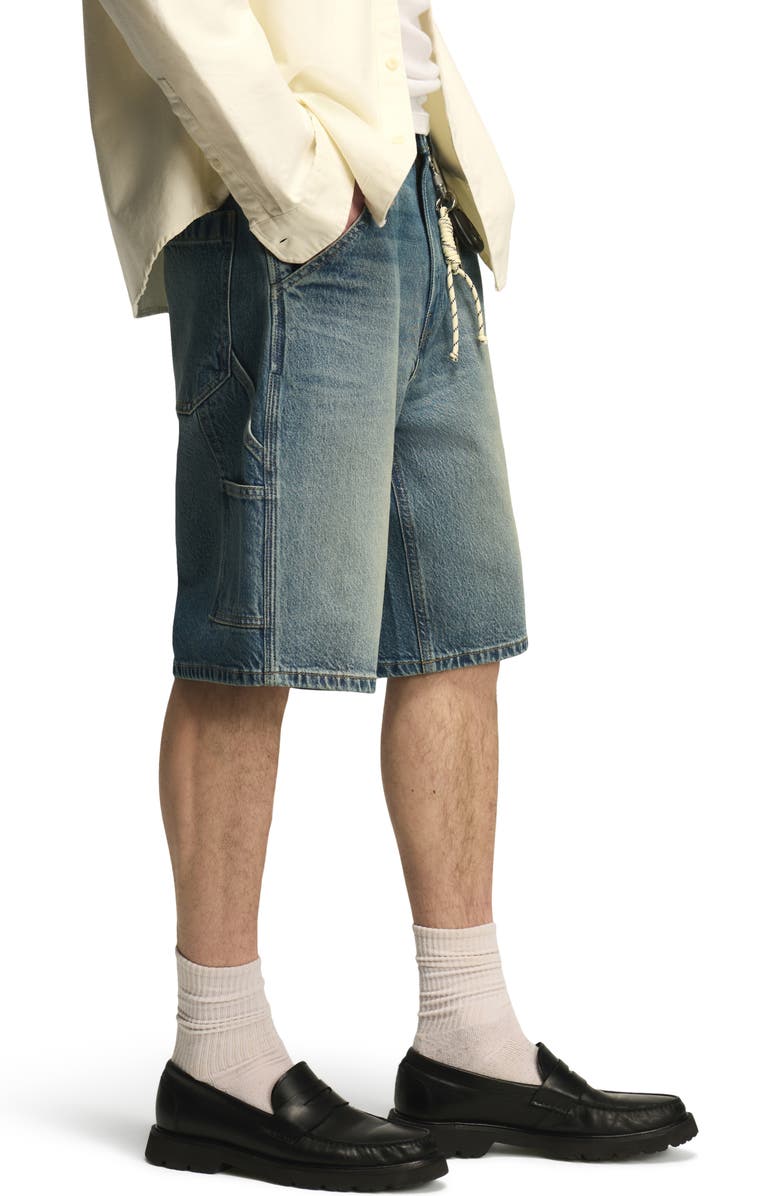 Lucky Brand Baggy Denim Utility Shorts, Alternate, color, Quantum Leap