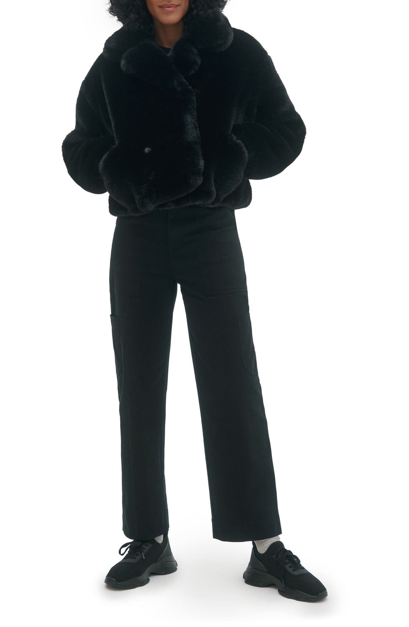 Noize Push Faux Fur Coat