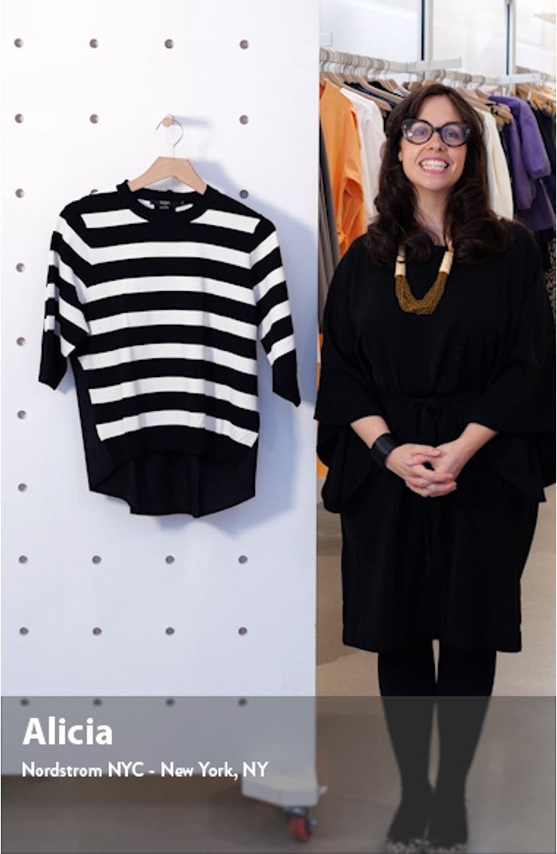 Seventy Stripe Mixed Media Top, sales video thumbnail