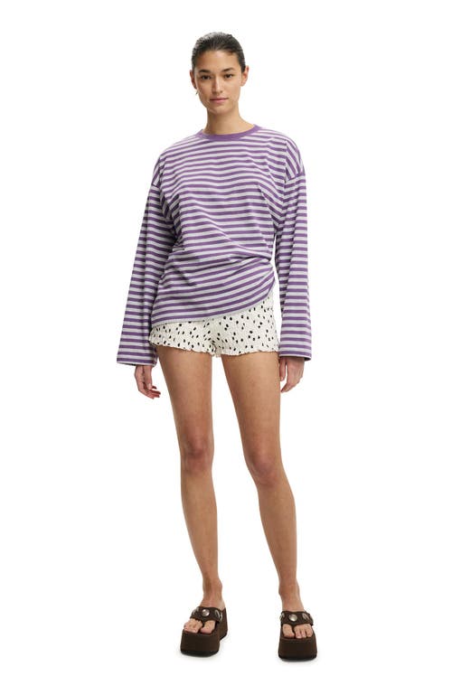 Cotton On Oversized Boxy Long Sleeve Tee In Multi